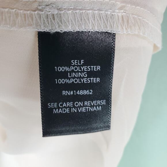 Torrid Womens Powder Blush Chiffon Ruffled Surplice Crop Top Size 0 Large - Picture 5 of 6